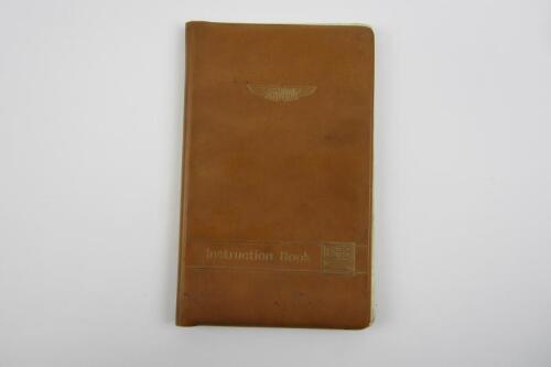 DBS: An original Aston Martin DBS Saloon Instruction Book