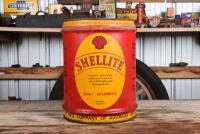 SHELL: A rare Australian circa 1930s "Shellite" four imperial gallon drum with embossed top and wooden grip in excellent condition