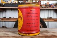 SHELL: A rare Australian circa 1930s "Shellite" four imperial gallon drum with embossed top and wooden grip in excellent condition - 2