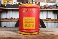 SHELL: A rare Australian circa 1930s "Shellite" four imperial gallon drum with embossed top and wooden grip in excellent condition - 4