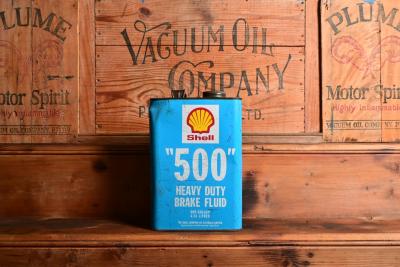 SHELL: A rare circa 1970s one gallon "500" heavy duty brake fluid