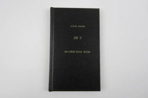 DB 5: An original Aston Martin DB 5 Instruction Book.