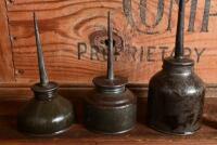 OILER: Six various oilers, one embossed with Singer - 2