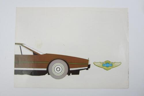 LAGONDA: An original 1975 Aston Martin Lagonda sales brochure.
