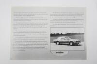 V8: A group of original Aston Martin V8 sales brochures. - 3