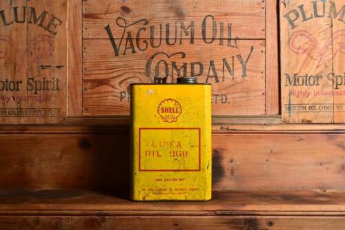 SHELL: A 1950/60s "Shell Limea Oil 968" one imperial gallon oil tin