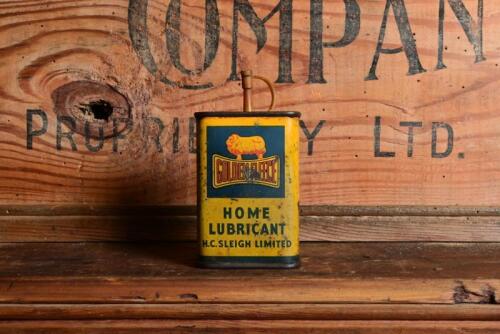 GOLDEN FLEECE: A 4 OZ Golden Fleece Home Lubricant tin
