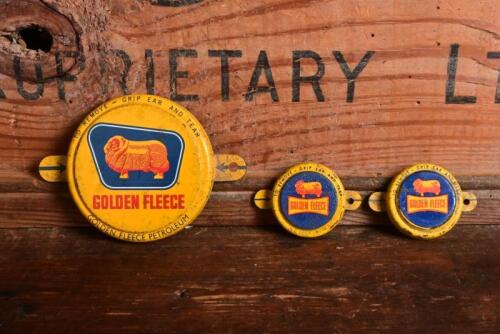 GOLDEN FLEECE: Three Golden Fleece metal drum seals