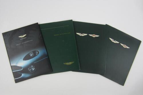 DB 7:International Motor Show Press information kits for the Aston Martin DB 7.
