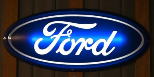 FORD: A 2000s "Ford" illuminated sign, 42 x 93cm