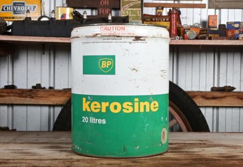 BP: A circa 1990s 20 litre BP Kerosene drum
