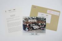 DB7: An information narrative detailing the 1000th Aston Martin DB7 to be built.