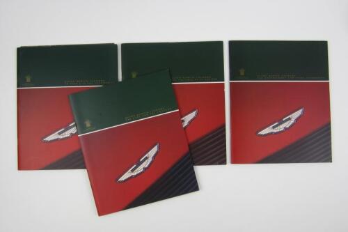 ASTON MARTIN: Four brochures detailing the Aston Martin Lagonda Car Company. With international text.