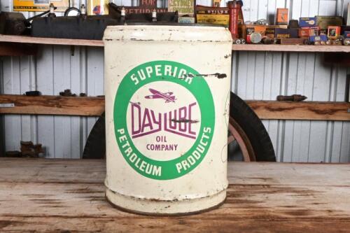 DAYLUBE: A five imperial gallon "Daylube" oil drum