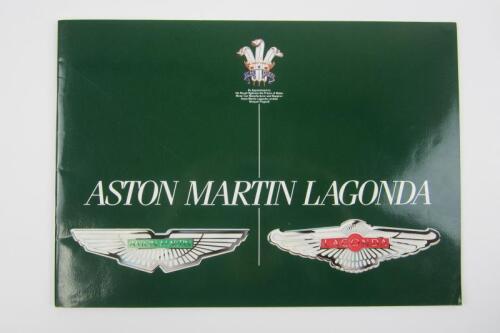 ASTON MARTIN LAGONDA: 1985 Aston Martin Lagonda sales brochure.