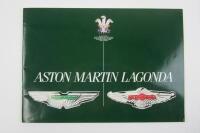 ASTON MARTIN LAGONDA: 1985 Aston Martin Lagonda sales brochure.