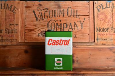 CASTROL: A 1970s Castrol one gallon oil tin