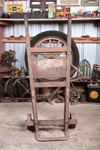 TROLLEY: A vintage luggage trolley