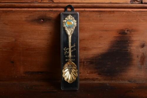 GOLDEN FLEECE/COLAC: A&nbsp;circa 1960s/1970s Golden Fleece 'Colac Vic' gold plated tea spoon by Goodwill Productions