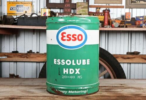ESSO: A circa 1960/70s "Essolube HDX 20-40 MS" five gallon drum