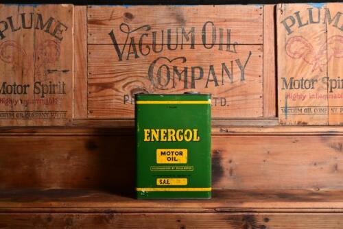 ENERGOL: An original "Energol Motor Oil "Recommended For Rolls-Royce"&nbsp;SAE ...'" one gallon oil tin