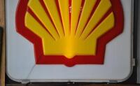 SHELL: A post 1971 moulded acrylic illuminated sign, mounted on MDF board, 97 x 94cm - 2