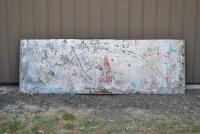 ATLANTIC: A large painted "Atlantic Products" galvanised tin sign, 64 x 175cm - 7