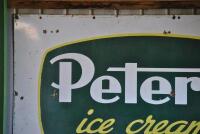 PETERS: A large Peter's Ice Cream "The Health Food of a Nation" enamelled sign, 95 x 183cm - 3