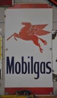 MOBIL: A "Mobilgas" tin sign, 50 x 26cm