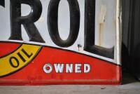 CASTROL: A large 1900/10 enamelled "Castrol Wakefield" sign, with embossed letters and border, overpainted in areas of rust, 89 x 180 - 6