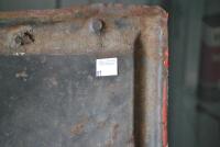 CASTROL: A large 1900/10 enamelled "Castrol Wakefield" sign, with embossed letters and border, overpainted in areas of rust, 89 x 180 - 13