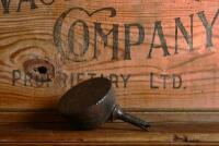 OILER: A rare 19th century cast iron oiler in dome form, 8cm high - 4