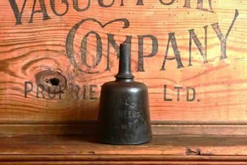 LAMP: An early cast iron 'Wells Engineers Lamp No.4' 16cm high