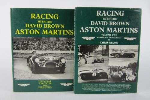 RACING ASTONS: Volumes 1 & 2 of 'Racing With The David Brown Aston Martins' hardcover books.