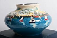 MOORCROFT: A limited edition Moorcroft porcelain vase,&nbsp;by Vicky Lovatt depicting Farm Cove Sydney Harbour - 3