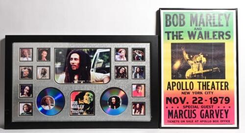 BOB MARLEY: Two&nbsp;framed Bob Marley prints, one with window mounts, largest 40.5cm high, 66.5cm&nbsp; wide