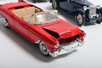 MODEL DIECAST: A collection of 1:43 scale model diecast by various model manufacturers including brumm, solido, Matchbox. Two MG TC's (Y-8) by Matchbox & brumm Fiat and Lancia models - 2