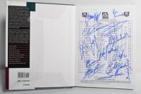 AUTOCOURSE: A 'AUTOCOURSE - THE WORLD'S LEADING GRAND PRIX ANNUAL (1995-96)'. Annual with applied 1995 Monaco Grand Prix qualifying sheet signed by numerous Formula 1 drivers and associated personnel including Jean Alesi, Michael Schumacher, Rubens Barri - 2