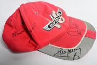 AUSTRALIAN RACING: Two items of clothing related to Australian motor sport events. Clipsal 500 hat signed by numerous V8 Supercar drivers including Peter Brock, Larry Perkins, Dick Johnson, Jason Bargwanna - 3