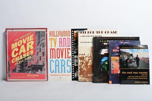 MOVIE CARS: A group of six books detailing cars in movies. 'the mad max movies' softcover book by Adrian Martin