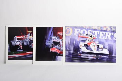 McLAREN: Three Fredd Briggs McLaren and Mercedes-Benz McLaren F1 prints