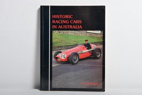 HISTORIC RACING: 'HISTORIC RACING CARS' softcover book by John B. Blanden