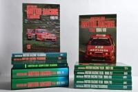 AUSTRALIAN MOTOR RACING: A collection of 'AUSTRALIAN MOTOR RACING YEAR' books. Consecutive Editions 1 - 18. First two volumes both numbered '00074'
