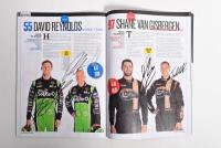 V8 SUPERCARS: An October 2015 'SUPERCARS SUPERCHEAP AUTO BATHURST 1000, MAGIC MOUNTAIN' Official Programme. Programme signed by multiple V8 drivers including Marcos Ambrose, Simona De Silvestro, Warren Luff, Chaz Mostert, Garth Tander - 4