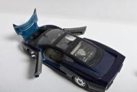 JAGUAR: Two Jaguar related items. Pewter Jaguar XK150 with Landmark clock to roof & Maisto Jaguar XJ220 in dark blue - 4