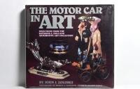MOTOR CAR ART: 'THE MOTOR CAR IN ART' hardcover book by John J.Zolomij. Title page signed by photographer Bradley A.Schaeffer