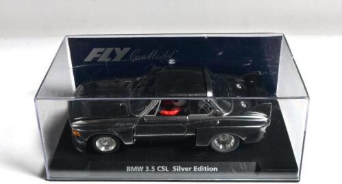BMW: A FLY Car Model BMW 3.5 CSL Silver Edition (88124) slot car