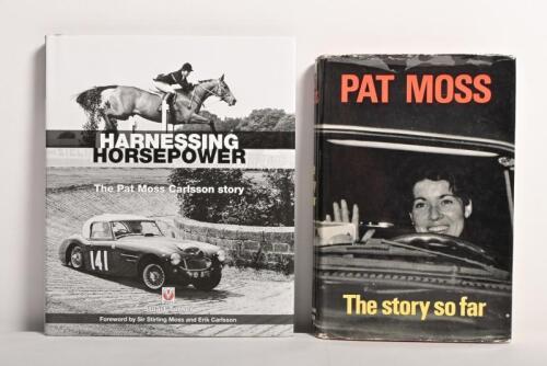 PAT MOSS: Two hardcover books detailing the racing career of Pat Moss. 1967 edition of 'The story so far' autobiography by Pat Moss