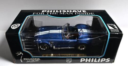 SHELBY COBRA: A 1:18 scale SHELBY COBRA 427S/C (1964), part of 'PHILISHAVE FOR THE MAN INSIDE' series