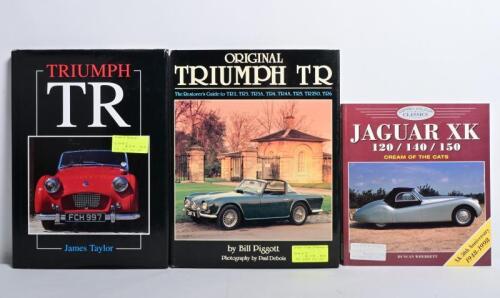 ENGLISH CARS: Three books detailing English cars. Triumph & Jaguar books